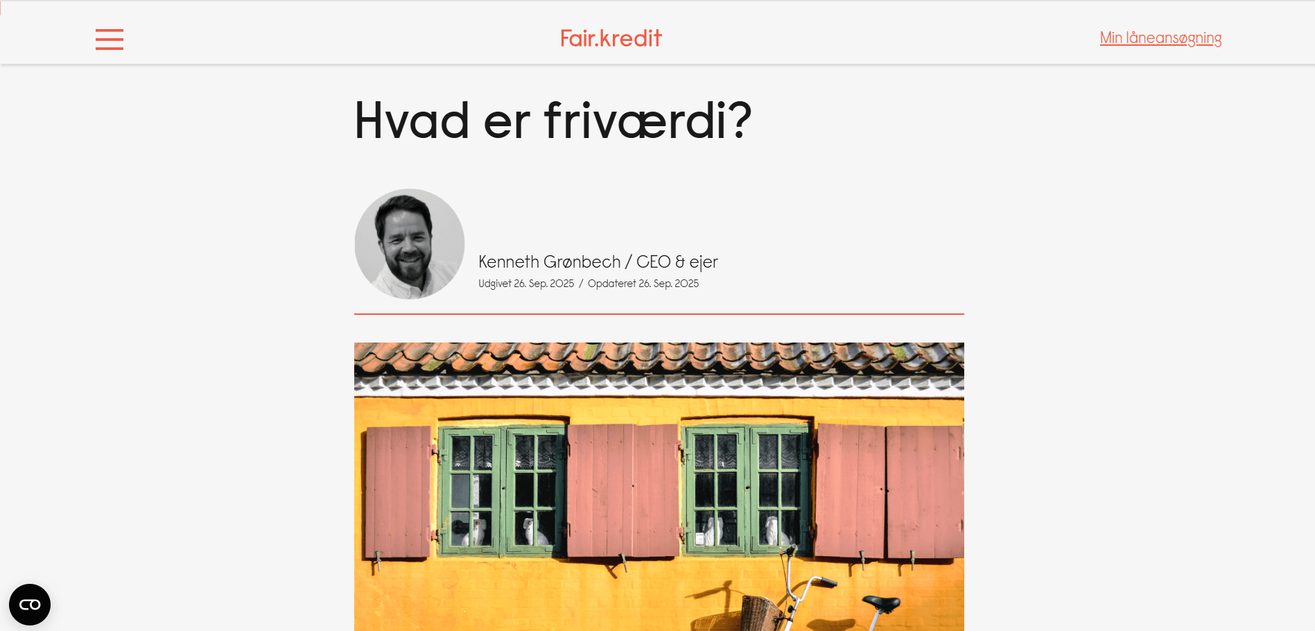 Fairkredit Blog Redesign